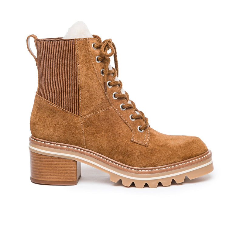 Selena Shearling Combat Boot