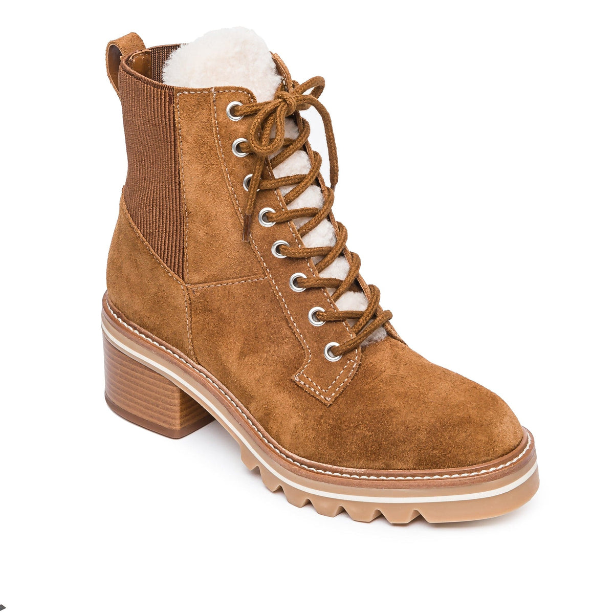 Selena Shearling Combat Boot