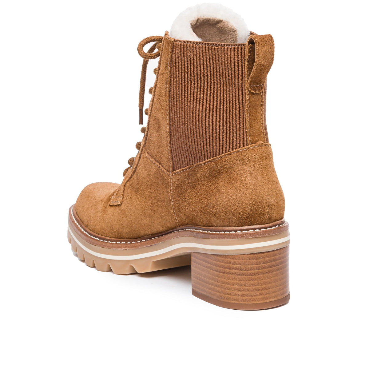 Selena Shearling Combat Boot